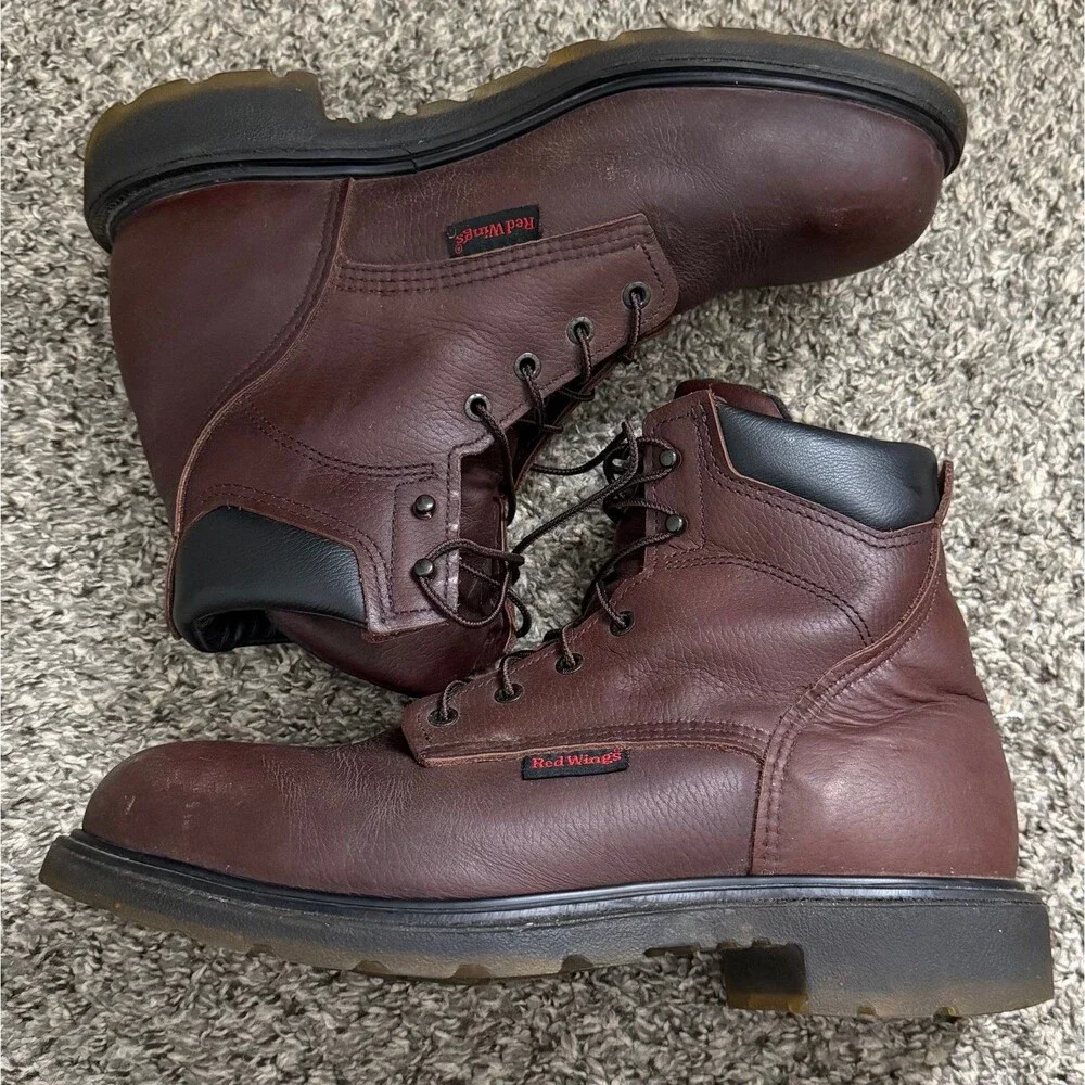 Red Wing 606 USA Union Made Men's Supersole 2.0 EH Soft Toe Work Boots Size 11